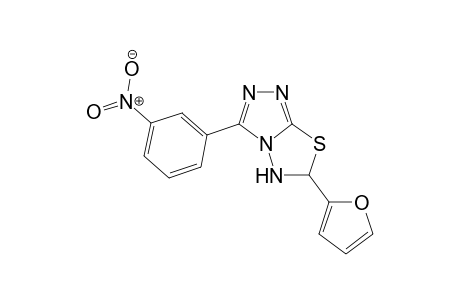 6-Furan-2-yl-3-(3-nitro-phenyl)-5,6-dihydro-[1,2,4]triazolo[3,4-b][1,3,4]thiadiazole