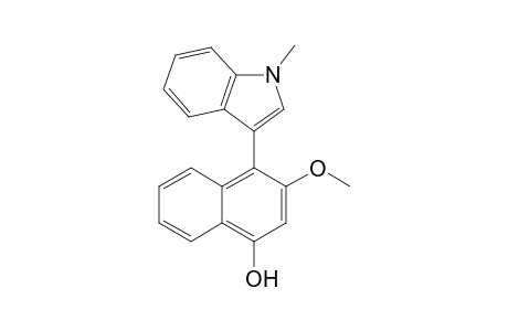 3-Methoxy-4-(1-methyl-1H-indol-3-yl)-1-naphthol