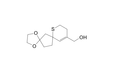 1,4-Dioxa-8-thiadispiro[4.1.5.2]tetradec-11-ene-11-methanol, (.+-.)-