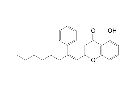 5-Hydroxy-2-.alpha.-hexylstyrylchromone