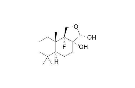(+-)-11,12-Epoxy-9a-fluorodrimane-8a,12a-diol