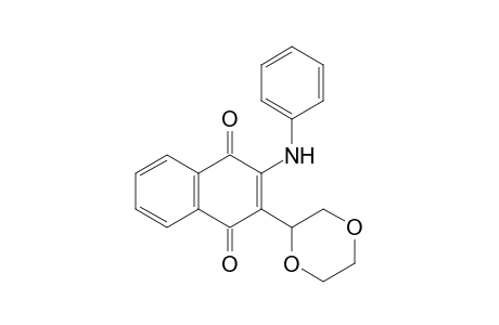 2-Anilino-3-(1,4-dioxan-2-yl)-1,4-naphthoquinone