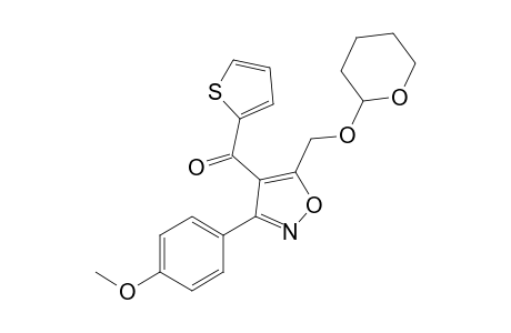 {3-(4-methoxyphenyl)-5-[(tetrahydro-2H-pyran-2-yloxy)methyl]isoxazol-4-yl}(thiophen-2-yl)methanone