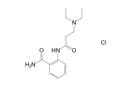 2-{[3-(diethylamino)propanoyl]amino}benzamide hydrochloride