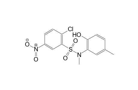 benzenesulfonamide, 2-chloro-N-(2-hydroxy-5-methylphenyl)-N-methyl-5-nitro-