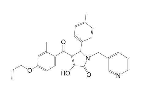 2H-pyrrol-2-one, 1,5-dihydro-3-hydroxy-5-(4-methylphenyl)-4-[2-methyl-4-(2-propenyloxy)benzoyl]-1-(3-pyridinylmethyl)-