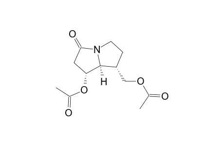 3H-Pyrrolizin-3-one, 1-(acetyloxy)-7-[(acetyloxy)methyl]hexahydro-, [1R-(1.alpha.,7.alpha.,7a.alpha.)]-