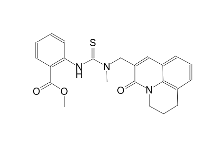 benzoic acid, 2-[[[[(2,3-dihydro-5-oxo-1H,5H-benzo[ij]quinolizin-6-yl)methyl]methylamino]carbonothioyl]amino]-, methyl ester