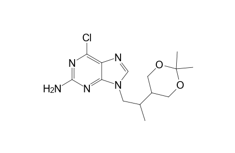 9H-Purin-2-amine, 6-chloro-9-[2-(2,2-dimethyl-1,3-dioxan-5-yl)propyl]-