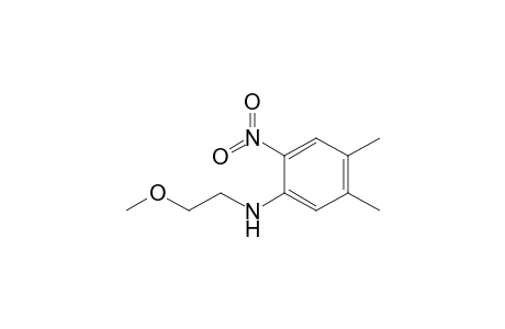 N-(2-methoxyethyl)-4,5-dimethyl-2-nitroaniline
