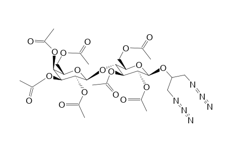 (1,3-Diazido-prop-2-yl)-4-O-(2,3,4,6-tetra-O-acetyl-b-d-galactopyranosyl)-2,3,6-tri-O-acetyl-b-d-glucopyranoside