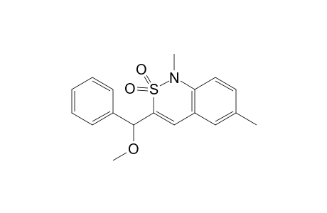 3-(Methoxy-phenyl-methyl)-1,6-dimethyl-1H-benzo[c][1,2]thiazine2,2-dioxide