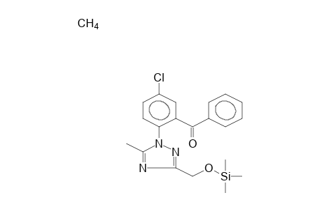 5-CHLORO-2-(3-HYDROXYMETHYL-5-METHYL-1,2,4-TRIAZOLYL)BENZOPHENONE-2TMS