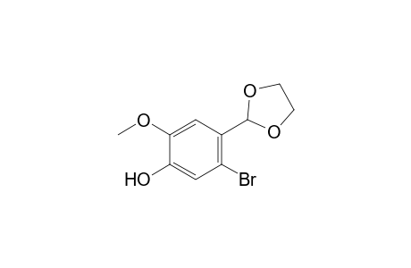 5-Bromo-4-(1,3-dioxolan-2-yl)-2-methoxyphenol