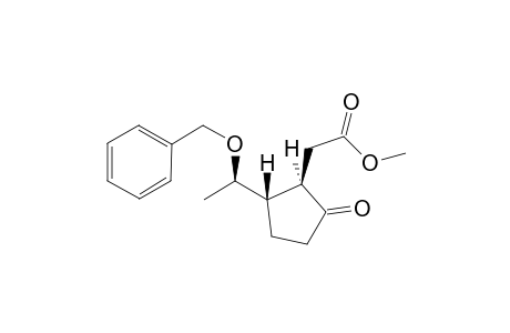 2-Methoxycarbonylmethyl-3-(1-benzyloxyethyl)cyclopentanone