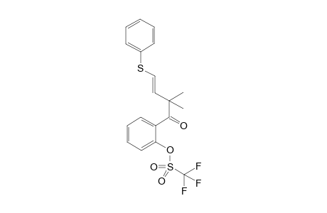 2-[(3E)-2,2-Dimethyl-4-(phenylsulfanyl)but-3-enoyl]phenyltrifluoromethanesulfonate