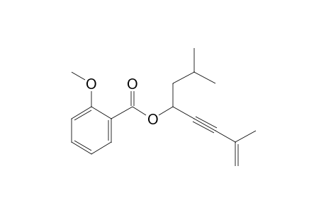 o-Anisic acid, 2,7-dimethyloct-7-en-5-yn-4-yl ester