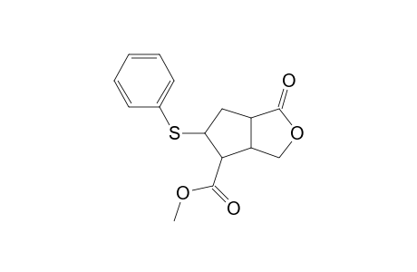 Methyl hexahydro-1-oxo-5-phenylthio-1H-cyclopenta[c]furan-4-carboxylate