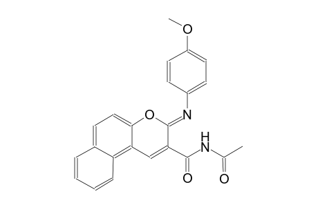 N-({(3Z)-3-[(4-methoxyphenyl)imino]-3H-benzo[f]chromen-2-yl}carbonyl)acetamide