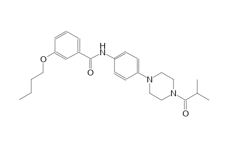 3-butoxy-N-[4-(4-isobutyryl-1-piperazinyl)phenyl]benzamide