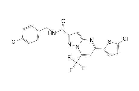 N-(4-chlorobenzyl)-5-(5-chloro-2-thienyl)-7-(trifluoromethyl)pyrazolo[1,5-a]pyrimidine-2-carboxamide