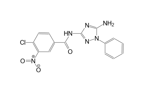 N-(5-amino-1-phenyl-1H-1,2,4-triazol-3-yl)-4-chloro-3-nitrobenzamide