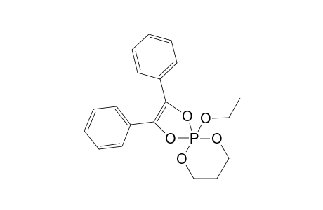 P-(1,2-Diphenylethenyl-1,2-dioxy)-P-ethoxy-P-(propanediyl-1,3-dioxy)phosphorane