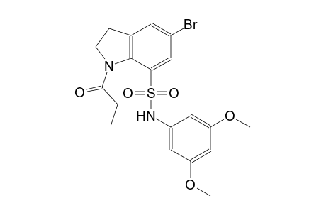 5-bromo-N-(3,5-dimethoxyphenyl)-1-propionyl-7-indolinesulfonamide