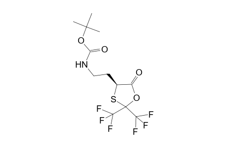 (S)-4-{2'-[(t-Butoxycarbonyl)amino]ethyl]-2,2-bis(trifluoromethyl)-1,3-oxathiolan-5-one