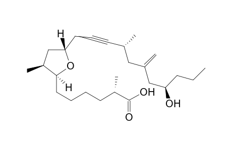 (S)-6-((2S,3S,5R)-5-((4R,8R)-8-hydroxy-4-methyl-6-methyleneundec-2-yn-1-yl)-3-methyltetrahydrofuran-2-yl)-2-methylhexanoic acid