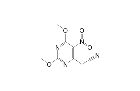 2-(2,6-dimethoxy-5-nitropyrimidin-4-yl)acetonitrile