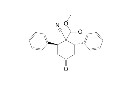 Methyl-1-cyano-trans-2,6-diphenyl-4-oxocyclohexane-1-carboxylate