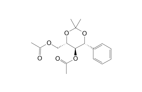 (+/-)-(4R*,5S*,6R*)-5-ACETOXY-4-ACETOXYMETHYL-2,2-DIMETHYL-6-PHENYL-1,3-DIOXANE