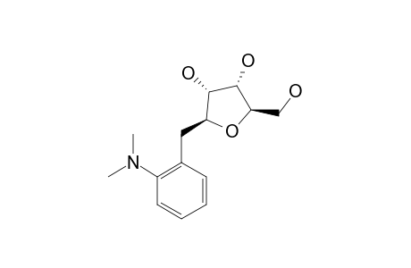 1-DEOXY-1-BETA-[2-(DIMETHYLAMINO)-BENZYL]-D-RIBOFURANOSIDE