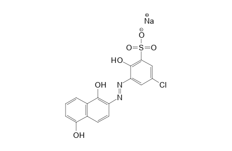Benzenesulfonic acid, 5-chloro-3-[(1,5-dihydroxy-2-Naphthalenyl)azo]-2-hydroxy-, monosodium salt