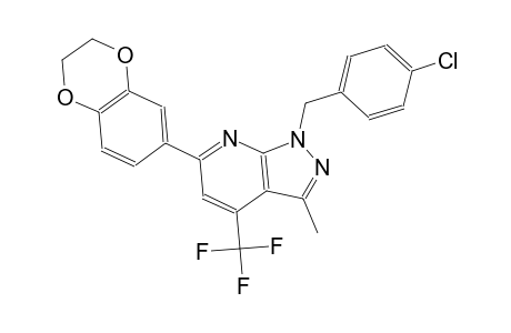 1H-pyrazolo[3,4-b]pyridine, 1-[(4-chlorophenyl)methyl]-6-(2,3-dihydro-1,4-benzodioxin-6-yl)-3-methyl-4-(trifluoromethyl)-