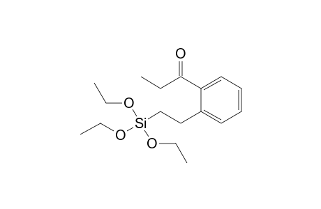 1-[2-(2-triethoxysilylethyl)phenyl]propan-1-one