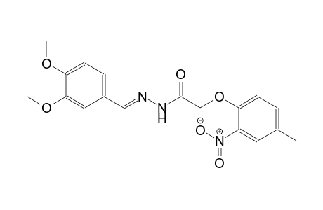 N'-[(E)-(3,4-dimethoxyphenyl)methylidene]-2-(4-methyl-2-nitrophenoxy)acetohydrazide