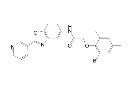 2-(2-bromo-4,6-dimethylphenoxy)-N-[2-(3-pyridinyl)-1,3-benzoxazol-5-yl]acetamide