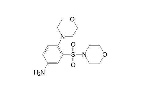 4-(4-Morpholinyl)-3-(4-morpholinylsulfonyl)aniline