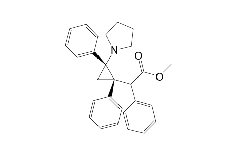 (cis-1,2-Diphenyl-2-pyrrolidinocyclopropyl)phenylacetic acid-methylester