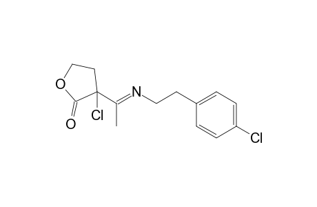 2-Chloro-2-{1-[N-(2-(4-chlorophenyl)ethyl)imino]ethyl}butyrolactone