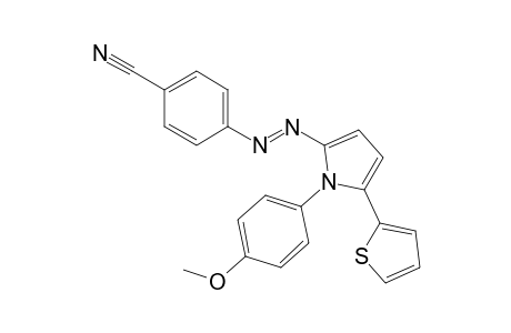 1-(4"-Methoxyphenyl)-2-(2'-thienyl)-5-(4"'-cyanophenylazo)pyrrole