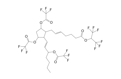 1,3-Di(trifluoroacetoxy)-4-(3-trifluoroacetoxy-1-heptyl)-5-(6'-(1"-trifluoromethyl-2",2",2"-trifluoroethyoxy)-carbonyl-2-hexenyl)-cyclopentane