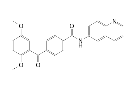 benzamide, 4-(2,5-dimethoxybenzoyl)-N-(6-quinolinyl)-