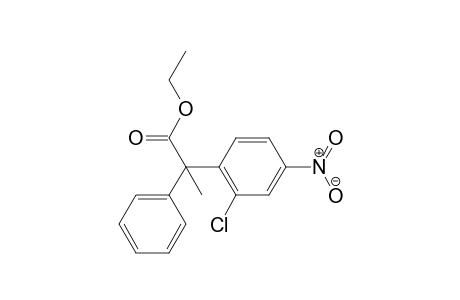 Ethyl 2-phenyl-2-(2-chloro-4-nitrophenyl)propionate