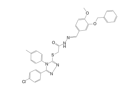 acetic acid, [[5-(4-chlorophenyl)-4-(4-methylphenyl)-4H-1,2,4-triazol-3-yl]thio]-, 2-[(E)-[4-methoxy-3-(phenylmethoxy)phenyl]methylidene]hydrazide