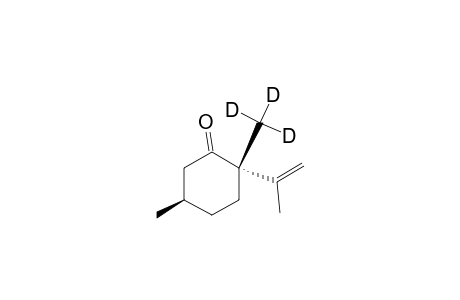 Cyclohexanone, 2-isopropenyl-5-methyl-2-methyl-D3-, (2S,5R)-