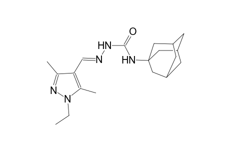 1-ethyl-3,5-dimethyl-1H-pyrazole-4-carbaldehyde N-(1-adamantyl)semicarbazone