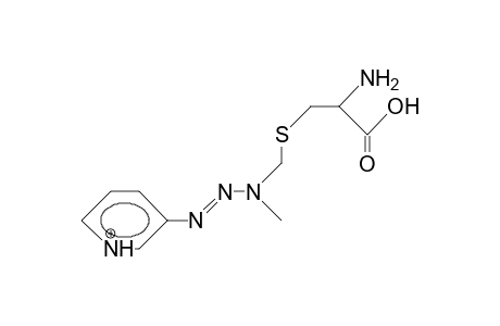 3-(3-<S-Cysteinyl-methyl>-3-methyl-triazeno)-pyridinium cation